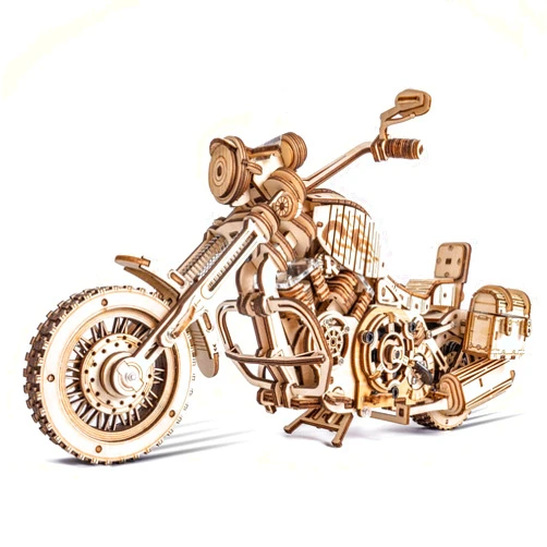 ROKR 3D Wooden Puzzles for Adults 1:8 Scale Motorcycle Model Car Kits to Build - DIY Wood Craft Hobbies for Adults/Men/Women for Teens/Dad/Mom