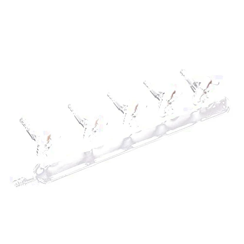 YUCHENGTECH Vacuum Gas Distributor Glass Manifold Vacuum Gas Chemistry Lab Glassware with Solid PTFE Stopcock (5-Port, Single Bank)
