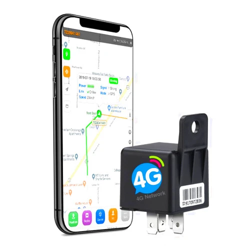 SinoTrack ST-907L 4G Vehicle Car GPS Tracker, Car Relay Anti Lost Alarm GPS Locator Real-Time Location Remote Control Cut Off Oil and Power Device for Car Motorcycle Truck Taxi, Support Platform