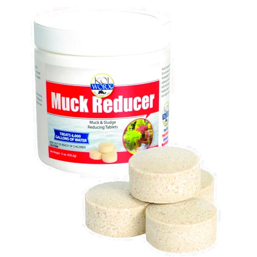 Koi Worx KoiWorx Muck Reducer, 145 Tablets Treats up to 6,000 Gallons of Water, Beneficial Bacteria Reduces Muck, Sludge and Organic Build up, Formulated for Ponds, Water Features and Safe for Koi