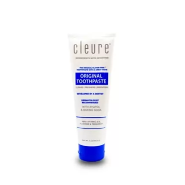 Cleure Toothpaste Flavor Free with A Great Taste, Fluoride, Gluten, SLS Free, 4 Oz