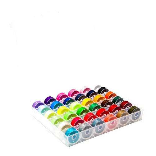 BetyBedy 36Pcs Bobbins and Sewing Threads with Bobbin Case for Multiple Sewing Machine, Pre-Wound Bobbins Set for Bro-Ther/Baby-Lock/Jano-me/El-na/Sin-ger, Standard Size and Assorted Colors