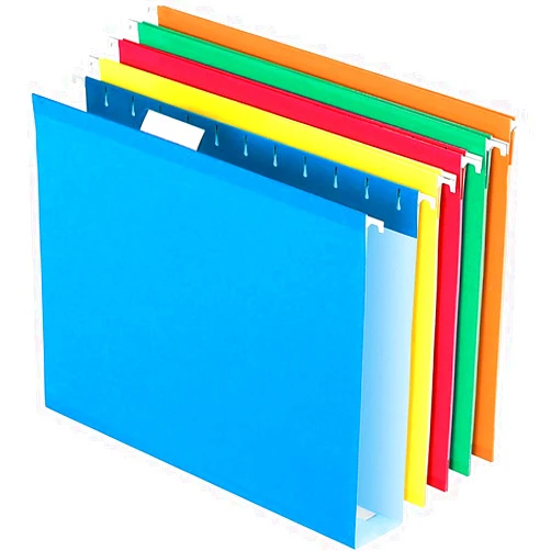 Pendaflex Extra Capacity Hanging File Folders, Letter Size, Reinforced, 2 Inch Expansion, Assorted Colors, 25 Per Box (4152X2 ASST)