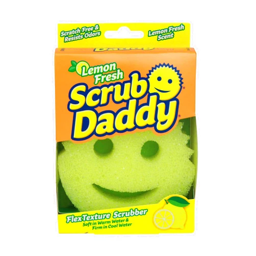 Scrub Daddy Lemon Fresh Scratch Free FlexTexture Scrubbing Sponge