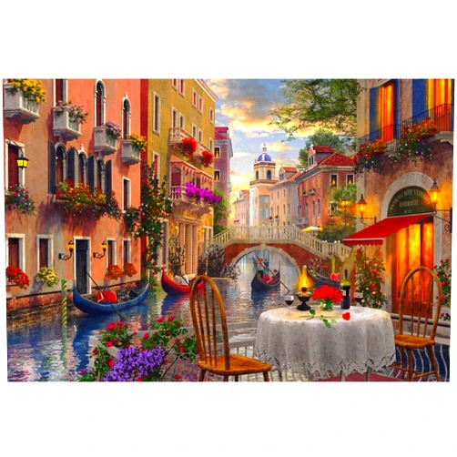 Posterazzi Venic Al Fresco Poster Print by Dominic Davidson, (18 x 9)