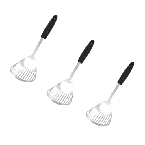 Chef Craft Stainless Steel Slotted Skimmer | 13-Inches Long | 3-Pack