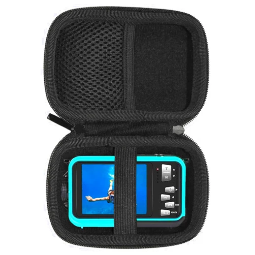 Maoershan Soft Travel Protective Case for Kaisoon Tech Waterproof Camera Full HD 2.7K 48MP Video Recorder 10FT 16X Digital Zoom Waterproof Digital Camera(Only Case)