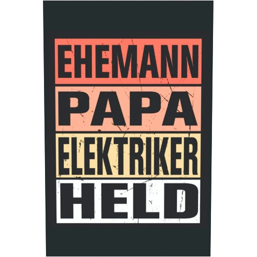 German Edition by BGS Notizen (Author) Notizbuch: Blanko Notizheft mit Ehemann Papa Elektriker Held Spruch Cover | 120 linierte Seiten | Softcover | A5 Format | perfekt für Notizen, Texte, Aufzeichnungen etc. (German Edition)