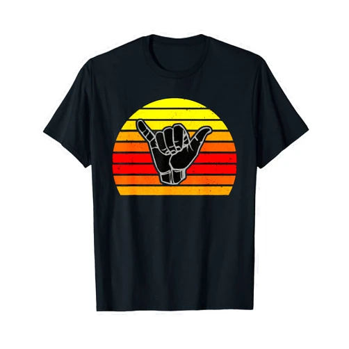 60s / 70s Surf & Surfer Designs Retro Shaka & Surf Sign - Cool Vintage Surfer / Surfing Gift T-Shirt