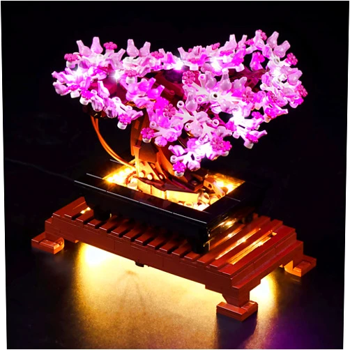 cooldac LED Light Kit for Lego Pink Bonsai Tree 10281 Set, Lighting Kit Compatible with Lego 10281 (Lights Only, No Lego Models)