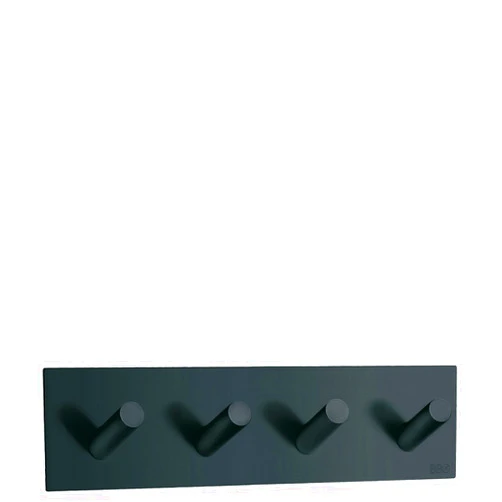 SMEDBO Beslagsboden Quadruple Wall Mounted Hook Finish: Black Matte Stainless Steel
