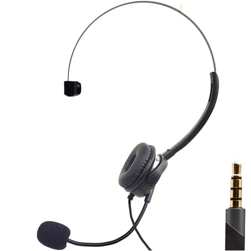 ZaxSound Gaming and Chatting Single Headset Over-Ear with Boom Microphone Foam Covered for PC Laptops Phones PS4 Xbox One/X Nintendo One Controllable Volume Light Weight 10ft Cable
