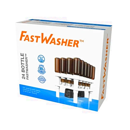 FastFerment FastWasher 24 Beer Bottle Washer and Wine Bottle Cleaner, General Purpose Bottle Rinser, Bottle Cleaner and Bottle Sanitizer System, Easy to Assemble
