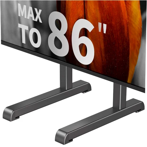 AX WABER Universal TV Stand, Table Top TV Stand Base Replacement for Most 37 to 86 Inch LCD LED TVs, 7 Height Adjustable TV Legs with Cable Management Hold up to 132lbs, Max VESA 800x600mm, Black AX10TB01