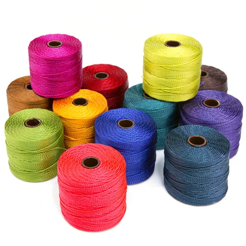 The Beadsmith S-Lon #18 Nylon Cord – Saturation Mix – Tex210 Cord, .5mm Diameter, 12-Pack, 77 Yard Spools – for Stringing Beading Crochet, Micro-Macrame Jewelry & Kumihimo Projects