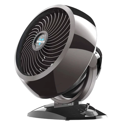 Vornado 5303 Small Whole Room Air Circulator Fan with Base-Mounted Controls, 3 Speed Settings, Multi-Directional Airflow, Removable Grill for Cleaning, Black