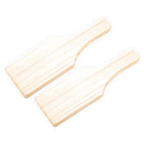 EXCEART Ceramic Tools Pottery-Smooth Paddles 2PCS Unfinished Wood Paddle Wood Board for Arts Crafts Sorority Fraternity Home Decoration Handmade Pottery Tool DIY Wooden Clay Paddles Ceramics Tools