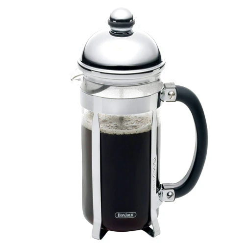 Bonjour Maximus French Press Coffee Maker, 8 Cup, Silver