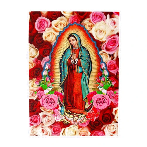 MrpsElk Our lady of guadalupe Virgin mary puzzle for adults 500 pieces 3D wooden jigsaw puzzles toy - religion Pattern jigsaw puzzle Game