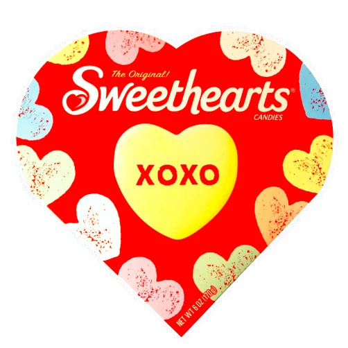 SWEETHEARTS The Original Sweethearts Candies Heart Shaped Gift Box, 6 oz