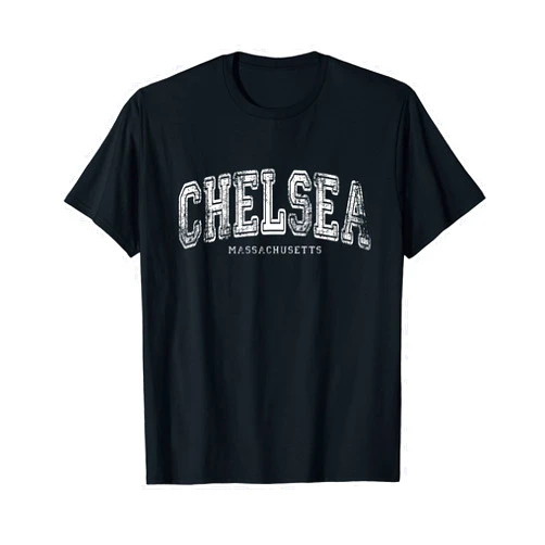 Threadrock Massachusetts Chelsea Massachusetts Vintage Retro US City State Travel T-Shirt