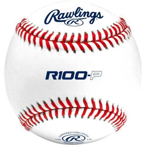 Rawlings | R100-P Practice Baseballs | Collegiate | High School | Youth | Flat/Raised Seam Options