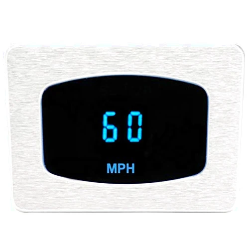 Dakota Digital Odyssey Series Mini-Speedometer, Satin, Blue - Compatible with Most Vehicles