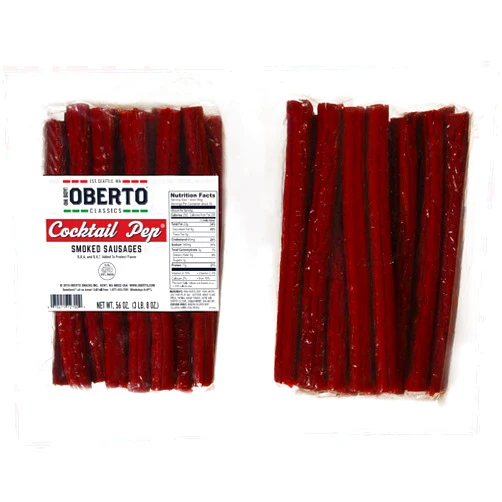 Oberto Oh Boy! Oberto Classics Cocktail Pep Smoked Sausages, 3.5 Pounds