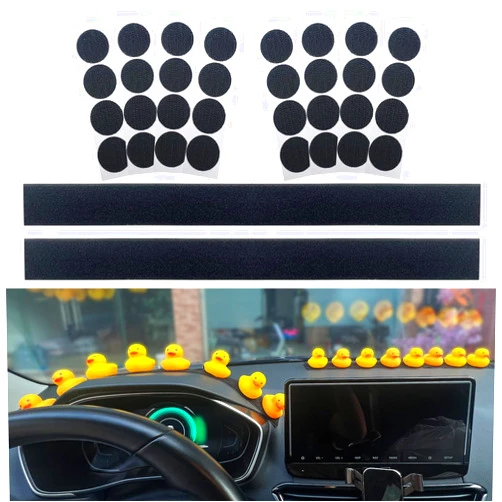 ROMASO Duck Holder for Jeep Dashboard,Rubber Ducks Plug New Upgrade Hook and Loop Duck Holder Mounts Duck Stands for Car Dash (Excluding Rubber Duck), Black
