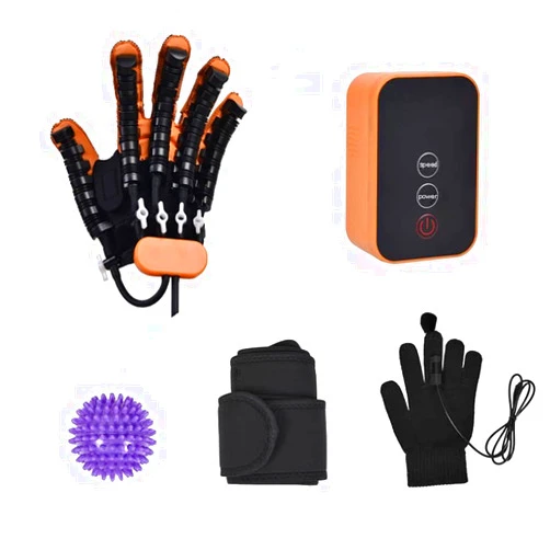 GENDOING Rehabilitation Robot Gloves, Hemiplegia Stroke Arthritis Hand Finger Rehabilitation Trainer Robot Rehab Gloves (Right Hand__M)