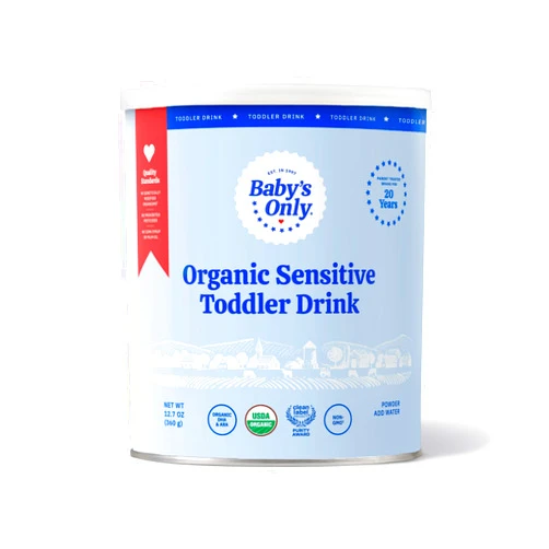 Baby's Only Organic Sensitive Toddler Drink for Lactose Sensitive Toddlers (LactoRelief), No Soy Dairy Milk Powder, Organic Toddler Drink with Iron, Vitamin D, DHA, ARA, 12 Months Old & Up, 12.7 oz, 1 Pack
