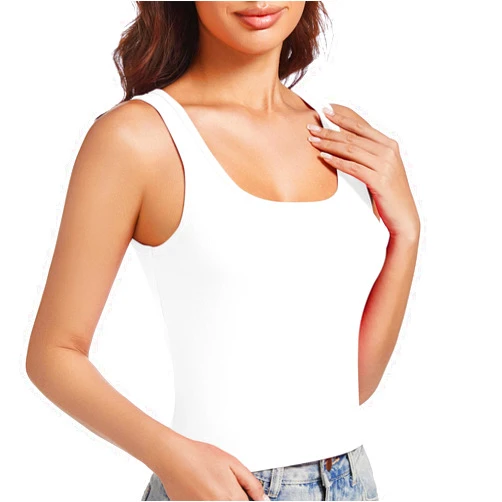 Artrello Cropped Tank Tops for Women Square Neck Basic Ribbed Tanks Crop Fitted Sleeveless Shirts Summer Camisole Tops