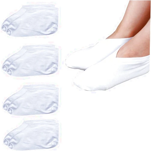 FCYIMI Dry Feet Healing Socks for Men and Women 4 Pair Lotion Moisturizing Socks Spa Overnight Absorbing for Dry Cracked Feet