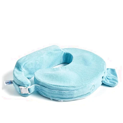My Brest Friend Nursing Pillow - Deluxe - Enhanced Comfort w/ Slipcover - Ergonomic Breastfeeding Pillow For Ultimate Support For Mom & Baby - Adjustable Pillow W/ Handy Side Pocket, Aqua