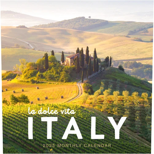 Marble City Press Italy Calendar 2025 | La Dolce Vita | 12