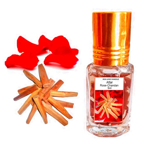 Generic RICH AND FAMOUS Fragrances Rose-Chandan (Natural Itra/Attar/Perfume) For Men & Women Long Lasting Attar Perfume