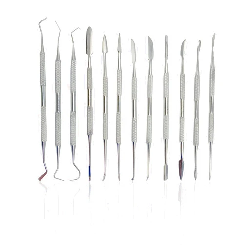 CYNAMED Stainless Steel Spatula Wax & Clay Sculpting Tool Carver Set (12PK)