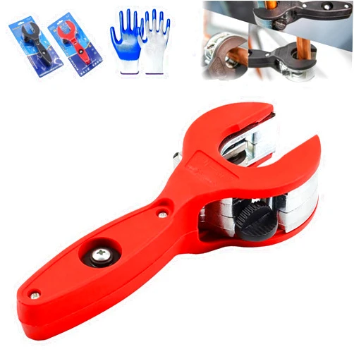 Generic Ratcheting Tubing Cutter, 2 in 1 Close Quarters Tube Compact Cutter, High Precision Pipe Cutter Set for Copper,Tubing Cutter 1/4