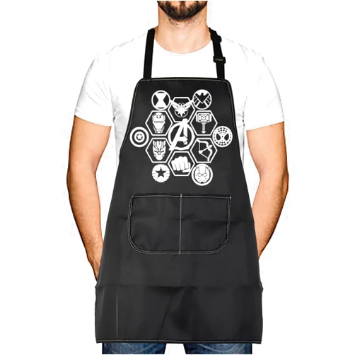 LEVLO Hero Movie Comic Lovers Gift Hero Sign Adjustable Apron Teacher Mother Father Themed Party Funny Apron