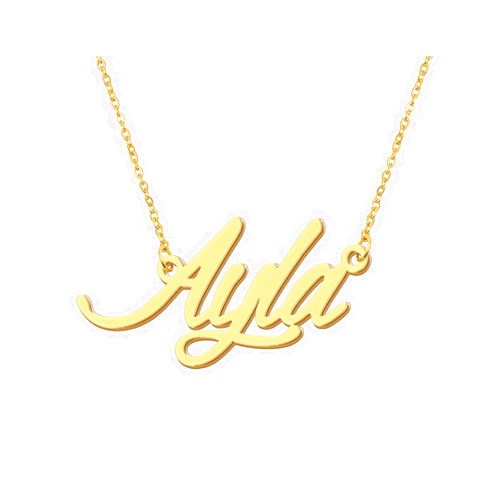 Aoloshow Personalized Name Necklace Custom Any Name Necklaces Jewelry for Womens New Mom Bridesmaid Gift