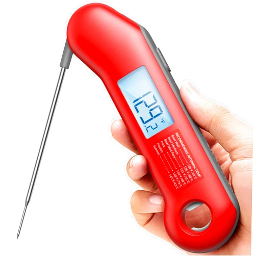 ThermoMaven Professional Meat Thermometer Digital, Ultra-Fast 0.5 Sec Instant Read, NIST Certified ±0.5°F Accuracy, 100% Waterproof, Auto-Rotating Backlit Display, Lift-to-Wake, for BBQ/Cooking/Candy
