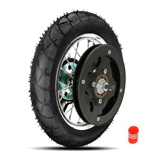 FVRITO Rear Wheel Assembly Replacement for Razor Pocket Mod(Versions 31+) Daisy Blossom Bella Sweet Pea Betty Vapor Euro Style Moped Scooter Universal Parts with Wire Spoke Rim Tire Tube Accessories