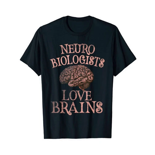 Fab Boo Lous Techie Squad Retro NEURO BIOLOGISTS LOVE BRAINS This is My Scary Techie T-Shirt