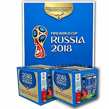 Panini 2018 FIFA WORLD CUP RUSSIA ALBUM + 2 BOXES
