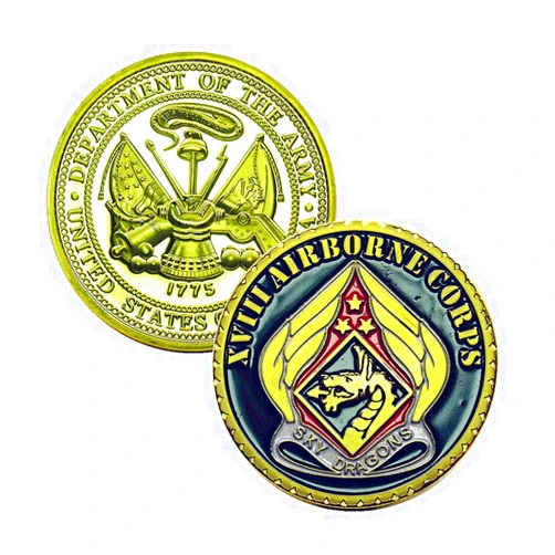 Youkejia US Military Army XVIII 18TH Airborne Corps Sky Dragons Challenge Coin