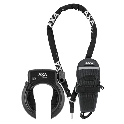 AXA Defender Chain Frame Lock RL140 140 cm 5.5 mm Black (SEAT Bag Included)