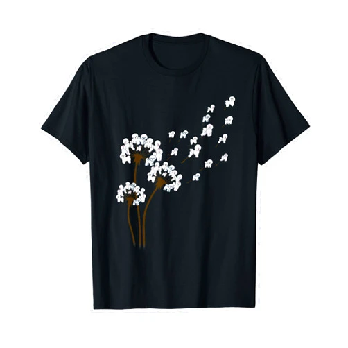 Bichon Frise Gift Bichon Frise Dandelion Funny Gift For Dog Lovers T-Shirt