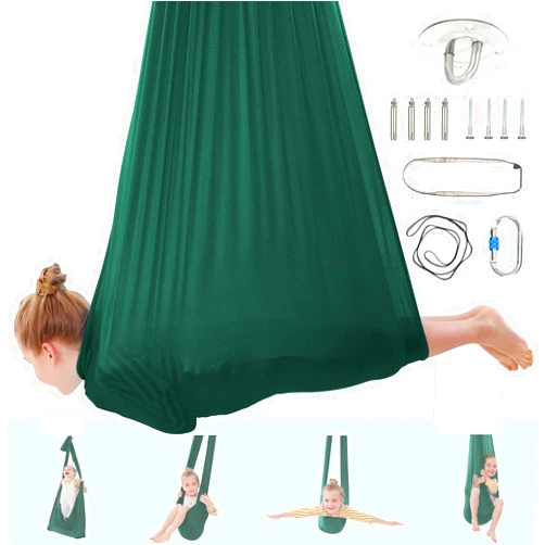 SKYPHAROS Sensory Swing - 360° Swivel Indoor Swing for Kids with Autism, ADHD, and Sensory Processing Disorders, Calming Snuggle Sensory Swing for Kids Indoor, Adjustable Kids Cuddle Swing with Sensory Needs