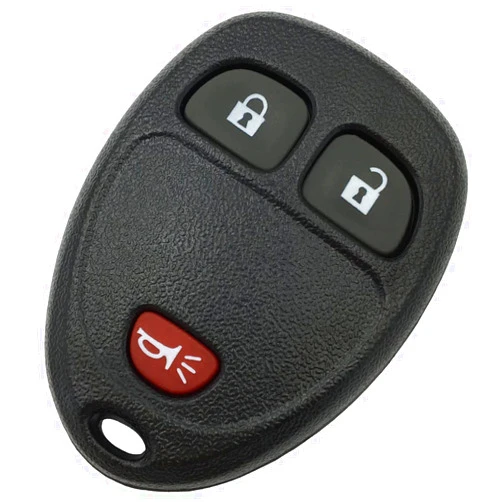 UOWZ Keyless Entry Remote Control Key Fob Shell Case Replacement Fit for Buick/Chevy Avalanche Equinox Express Silverado Traverse/GMC Sierra/Pontiac Torrent (3 Buttons)