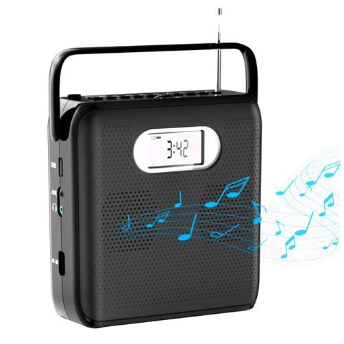 KOVCDVI CD Player Portable Bluetooth CD Player with Speakers Boombox CD Walkman FM Radio CD Player for Home with LCD Display Handle Design Support USB AUX Playback Headphone Jack